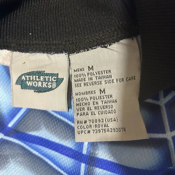 Vintage Y2K Xtreme Motorcross Jersey Mens M Blue Green Graphic Athletic Works - Picture 8 of 9